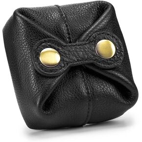 DONGKER Coin Pouch,Leather Coin Pocket Wallet Wear Resistant Cash Change Wallet with Mini Snap for Men Women in Kuwait