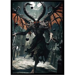 100 PCS MTG Card Sleeves with 100 PCS Perfect Fit Sleeves, Art Matte Card Sleeves with Inner Sleeves - Fit Standard Size Cards - Doomsday Excruciatior
