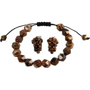 Crystal Bracelet, Crystals and Healing Stones for Stress Relief, Stretch Bracelet with Accessory Charms Ideal Spiritual Gifts For Women