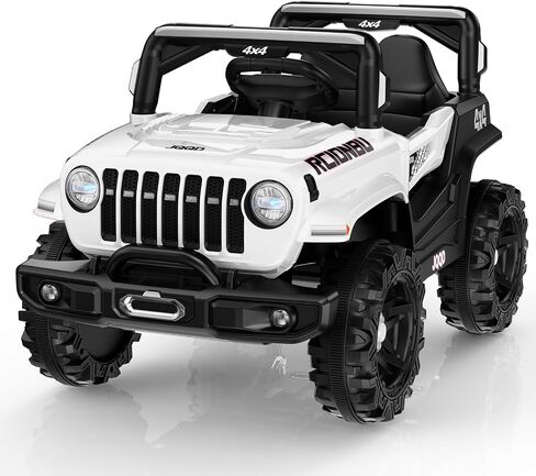 SEALIGHT 12V Kids Ride On Car Truck w/Parent Remote Control, Children Ride On Toy Toddler Electric Vehicle with Double Doors/Safety Belt/LED Lights/Music Player/Bluetooth in Saudi Arabia