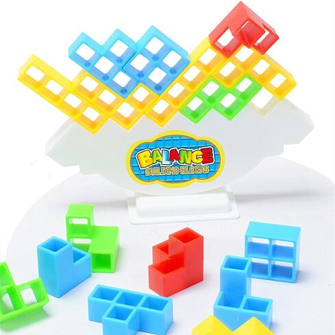 LiangCuber 32PCS Tetra Tower Game,Balance Game Team Building Blocks,Blocks Game for Kids & Adults Team Building Blocks Toy (32PCS Edition) in Saudi Arabia
