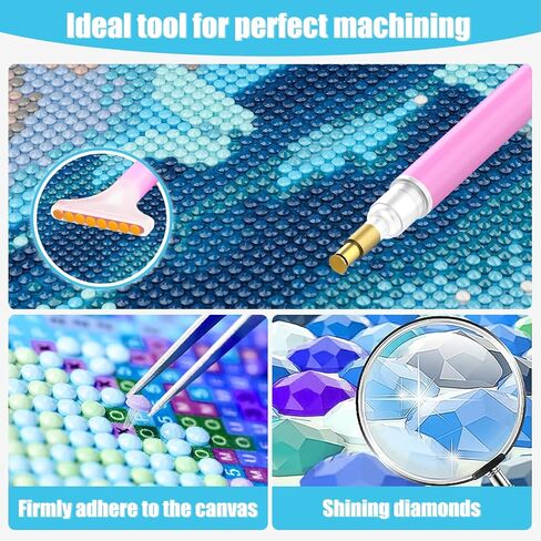 QENSPE Diamond Art Painting Kits for Adults and Beginners,Crystals and Flowers Round Full Drill Diamond Dots Paintings,5D DIY Arts and Crafts Gem Art Painting Kits 12x16inch in Saudi Arabia