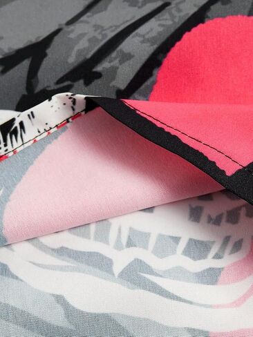 WDIRARA Men's Graphic Letter Print Drawstring Waist Shorts Summer Casual Beach Shorts in Saudi Arabia