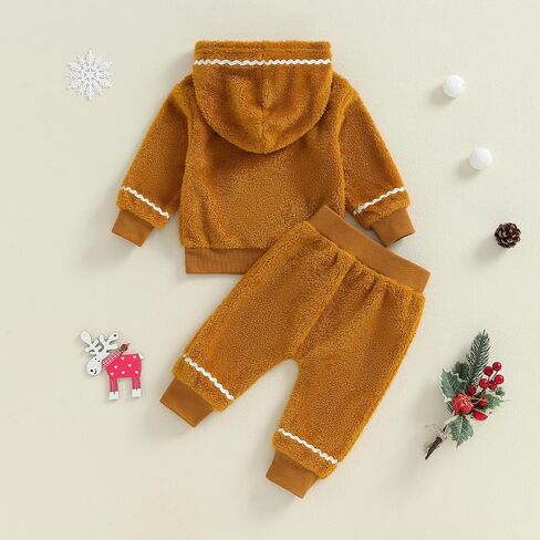 Twopumpkin Toddler Baby Boy Girl Christmas Costumes Kids Christmas Tree Costume Little Girls Hooded Sweatshirt and Pants in Saudi Arabia