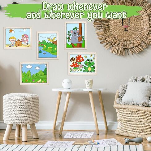 لوحات قماشية مرسومة مسبقًا من Tinlade للرسم مقاس 6 × 7.9 بوصة قماش مشدود مسبقًا للتلوين بنفسك لوحات رسم مطبوعة مسبقًا لوحات رسم تفصيلية للمبتدئين والأطفال والبالغين (نمط الحيوان، 36) in Kuwait