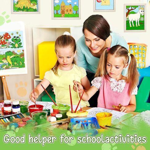 لوحات قماشية مرسومة مسبقًا من Tinlade للرسم مقاس 6 × 7.9 بوصة قماش مشدود مسبقًا للتلوين بنفسك لوحات رسم مطبوعة مسبقًا لوحات رسم تفصيلية للمبتدئين والأطفال والبالغين (نمط الحيوان، 36) in Kuwait