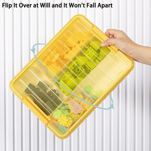 صناديق تنظيم تخزين الألعاب من أجل ليغو، تخزين مكعبات البناء، حاويات تخزين لتخزين الطوب، صندوق منظم بلاستيكي قابل للتكديس (شفاف) in Kuwait