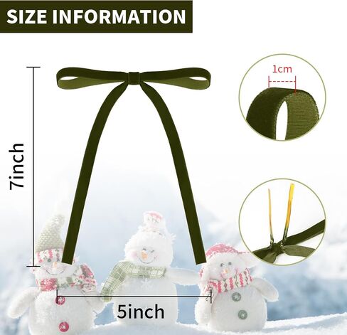 Pack of 30 Christmas Velvet Bows - 5x7 Inches, Vintage Style Velvet Ribbon Bows Perfect for Christmas Tree, Gift Wrapping, Wreaths, Garlands, Home Decor, & Wedding Party Celebrations (Khaki) in Kuwait