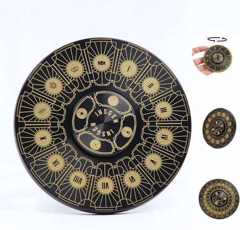 Fidget Toys Fidget Spinners for Adults, Metal Spinning Spinner Top Toy, Anxiety Toys Stress Relief Reducer, Party Favors for Adults Stuffers Tarot Constellation Spinning Tops Toys (Gold Tarot) in Saudi Arabia