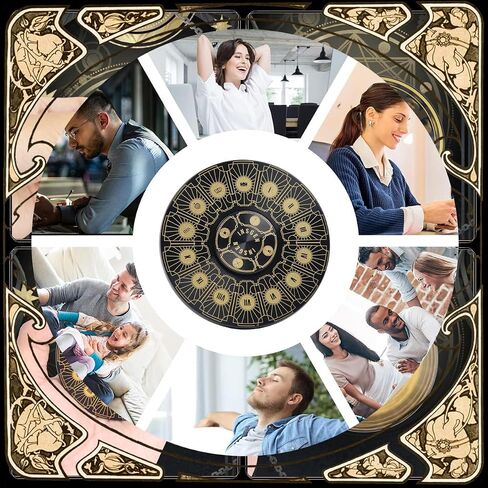 Fidget Toys Fidget Spinners for Adults, Metal Spinning Spinner Top Toy, Anxiety Toys Stress Relief Reducer, Party Favors for Adults Stuffers Tarot Constellation Spinning Tops Toys (Gold Tarot) in Saudi Arabia
