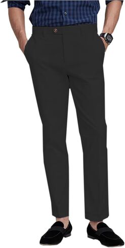 SevenBoy Men's Dress Pants Slim Fit Flat Trousers Regular Fit Business Suit Pants in Saudi Arabia