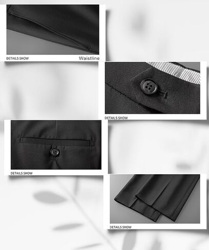 SevenBoy Men's Dress Pants Slim Fit Flat Trousers Regular Fit Business Suit Pants in Saudi Arabia