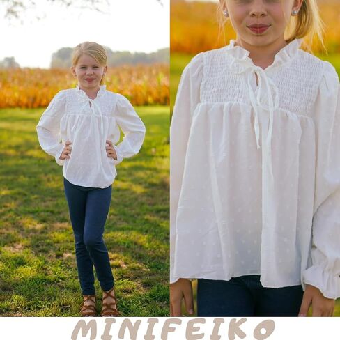 Girls Long Sleeve Shirt for 6-12 Years in Saudi Arabia
