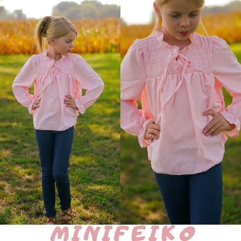 Girls Long Sleeve Shirt for 6-12 Years in Saudi Arabia
