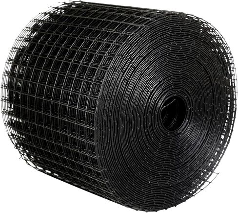 VEVOR Solar Panel Bird Guard 6inch PVC Coated Mesh Roll Kit, Critter Fence,Pigeon Proofing, Black, 6in x 98ft with 100pcs Fasteners, 50pcs Tie Wires in Kuwait