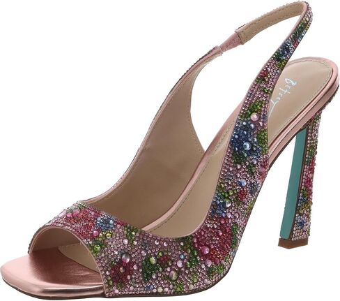 Betsey Johnson Women's Mina Peep-Toe Slingback Heeled Sandals in Saudi Arabia