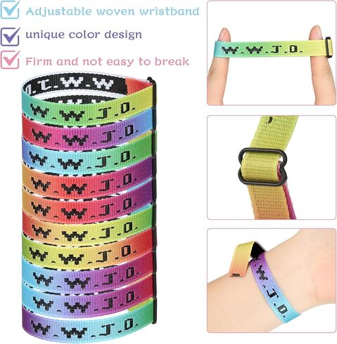 10PCS WWJD Christian Bracelet Pack for Women Men, Christian Gifts Wristbands, WWJD Bracelets - What Would Jesus Do Bracelet in Kuwait