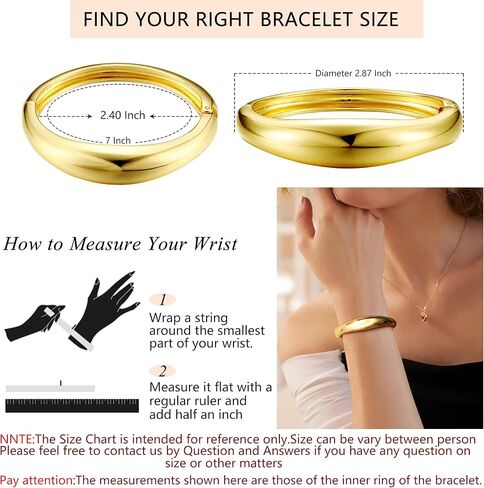 CASSIECA Chunky Gold Bangles for Women 18K Gold Plated Stretch Bangles Bracelets Set 3PCS Chunky Titanium Non Tarnish Flexible Wide Wristband Bracelets Set in Saudi Arabia