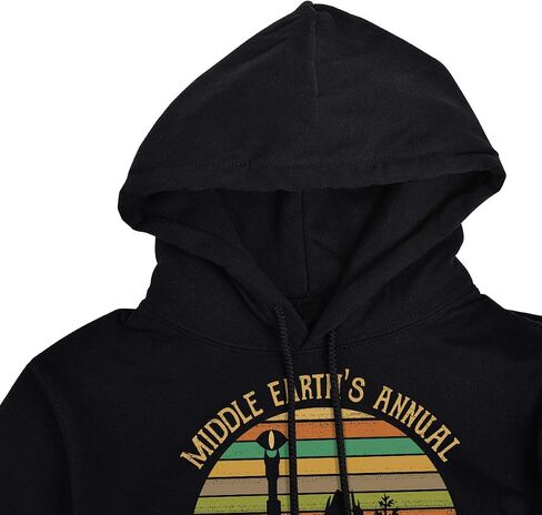 Middle Earth's Annual,Mordor Fun Run,One Does Not Simply Walk Hoodie Sweatshirt Pullover for Men in Saudi Arabia