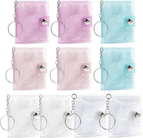 AUEAR, 6 Pack 2 Inch Mini Small Photo Album with Keychain Clear Pocket Photo Album Keychain for Picture Valentine Gift in Saudi Arabia
