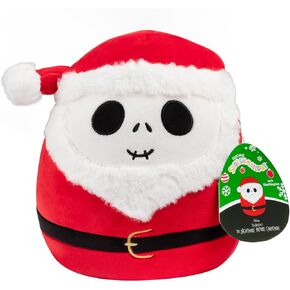 Squishmallows Original 8-Inch Jack Skellington Santa Claus - Nightmare Before Christmas - Official Jazwares Plush - Collectible Soft & Squishy Stuffed Animal Toy - Gift for Kids, Girls & Boys