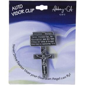 Cathedral Art (Abbey & CA Gift Auto Visor Clip, Motorist Prayer, Multi