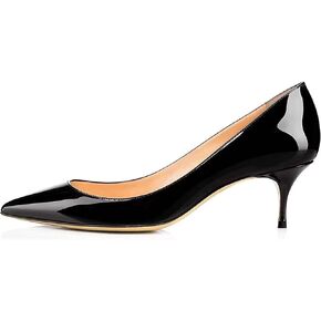 Axellion Pumps for Women, Kitten Heel Pumps Pointed Toe Shoes Slip-On High Heel for Dress Office