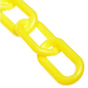 Mr. Chain Plastic Barrier Chain, Safety Orange, 2-Inch Link Diameter, 10-Foot Length (50012-10)