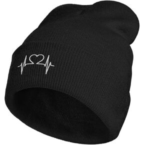 Beanie Hats for Men Women, Winter Warm Beanies Hat Embroidered Knit Hat