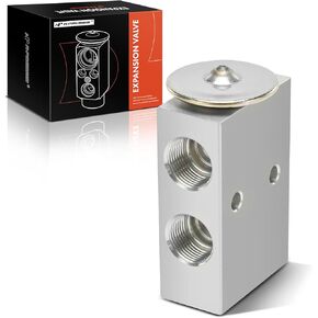 A-Premium A/C Expansion Valve Compatible with Ford F-100, F-150, F-250, F-350, F-500, Mustang, E-100 E-200 E-300 Econoline, Fairlane, Falcon, Maverick, Pinto, Torino & Dodge Ram 50, 400, 600, Aries