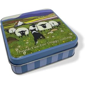 Thomas Joseph Sweets Tin Fudge Reusable Box Irish Fudge 3.52 Oz Sweets Sheep Design Ireland 4 x 4 x 1.5 (Time to Put Ewer Feet Up Tin) in Saudi Arabia