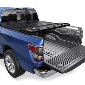 Aluminum Tri Hard Compatible for 2016-2024 Nissan Titan (Non-XD) Truck Bed Tonneau Cover | 5.6 FT Bed On Top 67 inch