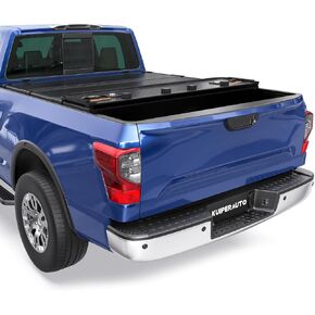 Aluminum Tri Hard Compatible for 2016-2024 Nissan Titan (Non-XD) Truck Bed Tonneau Cover | 5.6 FT Bed On Top 67 inch in Kuwait