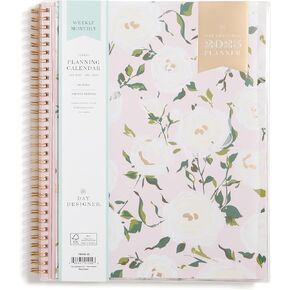 Blue Sky Day Designer 2026 Weekly and Monthly Planner Calendar, January 2026 - December 2026, 8.5" x 11", Clear Pocket Cover, Durable Twin Wire Binding, Includes Storage Pocket, Stickers, Coming Up Roses