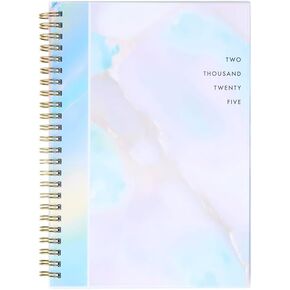 Organized by Happy Planner Dated 12-Month Planner, Jan.–Dec. 2025 Daily, Weekly, and Monthly Planner, Small Size, Dashboard Layout, Serene Garden, 72 Pages, 12 Dividers, 2 Sticker Sheets, 6" x 8.5"