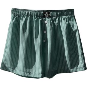 SHENHE Women's Y2K Striped Shorts Button Front Gingham Plaid High Waisted Summer Mini Shorts