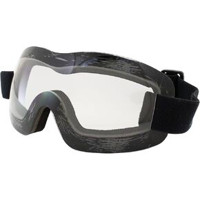 Birdz Eyewear Starling Padded Sport Skydiving Snowboarding Motorcycle Riding Goggles Clear Lens