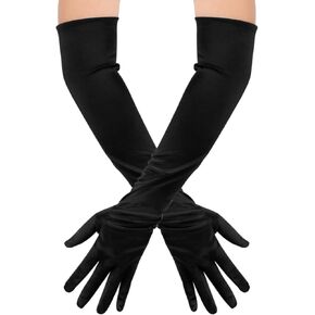 Didder Long Satin Silk Gloves for Women Formal Wedding Costume Party Homecoming Prom