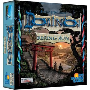 Rio Grande Games: Dominion: Rising Sun Expansion - Strategy Board Game, Sea Merchant & Trading Game, New Cards & Piles, Ages 14+, 2-4 Players, 30 Min