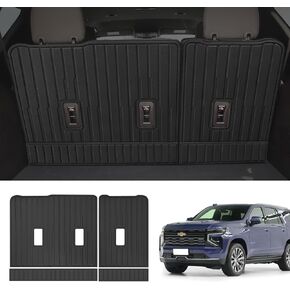 Backrest Mat Compatible with 2022-2024 Chevy Tahoe/GMC Yukon – Durable TPE Back Seat Protector
