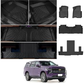 Backrest Mat Compatible with 2022-2024 Chevy Tahoe/GMC Yukon – Durable TPE Back Seat Protector