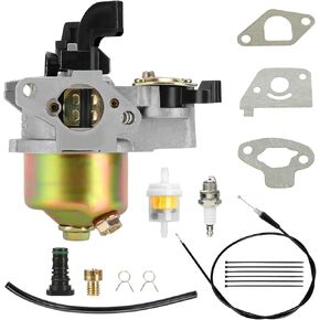 Carburetor Carb Kit Compatible with Monster Mega Moto 80cc 105cc Mini Bike Motovox MBX10 Baja DB30 Dirt Bug Coleman B100 RT100 Go Kart 97cc 2.5HP 2.8HP Engine Minibike Parts with Throttle Cable
