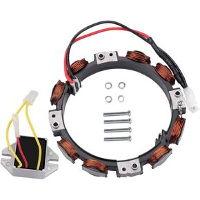 Hipa 592831 Alternator Dual Circuit with 845907 Regulator for BS 394890 393374 691185 797375 797182 and 696459 691063 393800 391735 393474 390185 390671 390693 391222 391520 Lawn Mower Tractor