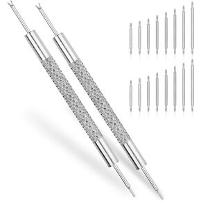 18PCS Watch Band Pins Replacement Kit Watch Band Pin, Watch Pins Replacement Kit Watch Strap Tool & Watch Link Removal Tool Kit for Watch Bracelet Repairing Watch Adjustment Tool Kit Repair Tools & Kits