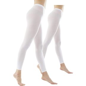 STYLEGAGA Women's 80Denier Semi Opaque Solid Color Footless Pantyhose Tights
