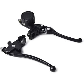 0011 Universal 7/8" Motorcycle Levers Hydraulic Brake Master Cylinder Reservoir Clutch Lever Set for Cafe Racer Honda Kawasaki Suzuki Yamaha Dirt Bike