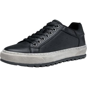 Jousen Men's Shoes Leather Casual Shoes for Men Fashion Sneakers Business Casual Dress Shoes