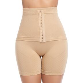 Corset Women Button Shapewear Underwear High Waisted Body Shaper Shorts Tummy