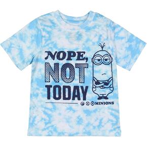 Despicable Me Youth Kids Minions Nope Not Today Tie-Dye Funny Short Sleeve T-Shirt Tee
