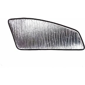 Set of 2 Custom Fit Automotive Reflective Front Seat Side Window Sunshade for 2019 2020 2021 2022 Chevrolet Silverado 1500 2500 3500 Double Cab